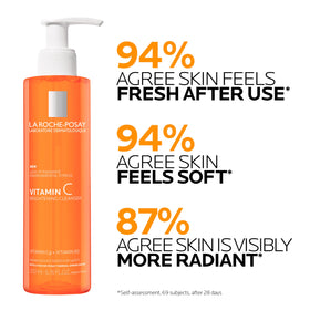 La Roche-Posay Vitamin C Brightening Face Wash application on skin