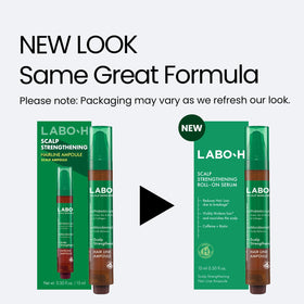 LABO-H Scalp Strengthening Roll-On Serum in lifestyle setting