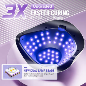 LadyMisty nail lamp side view showing lamp beads
