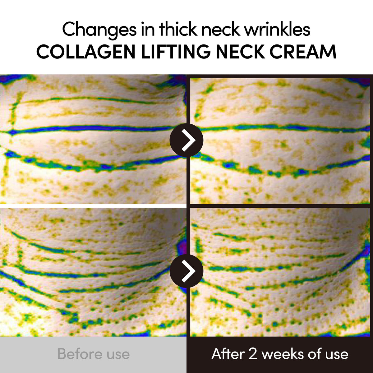 LAGOM Collagen Lifting Neck Cream being applied on neck