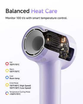 Laifen Air hair dryer lightweight design in hand