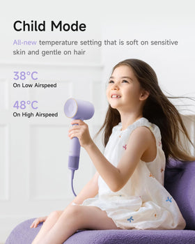 Laifen SE 2 Hair Dryer in use with a model styling hair