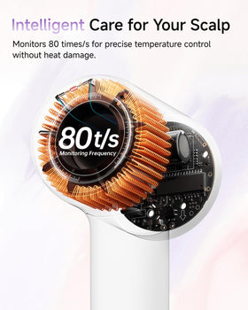 Laifen SE 2 Hair Dryer in use with styled hair