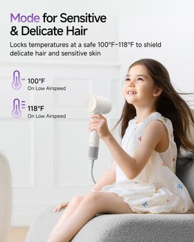 Laifen SE 2 Hair Dryer lifestyle shot in bathroom