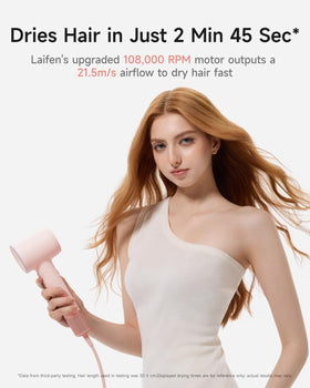 Laifen SE 2 Hair Dryer lightweight design in use