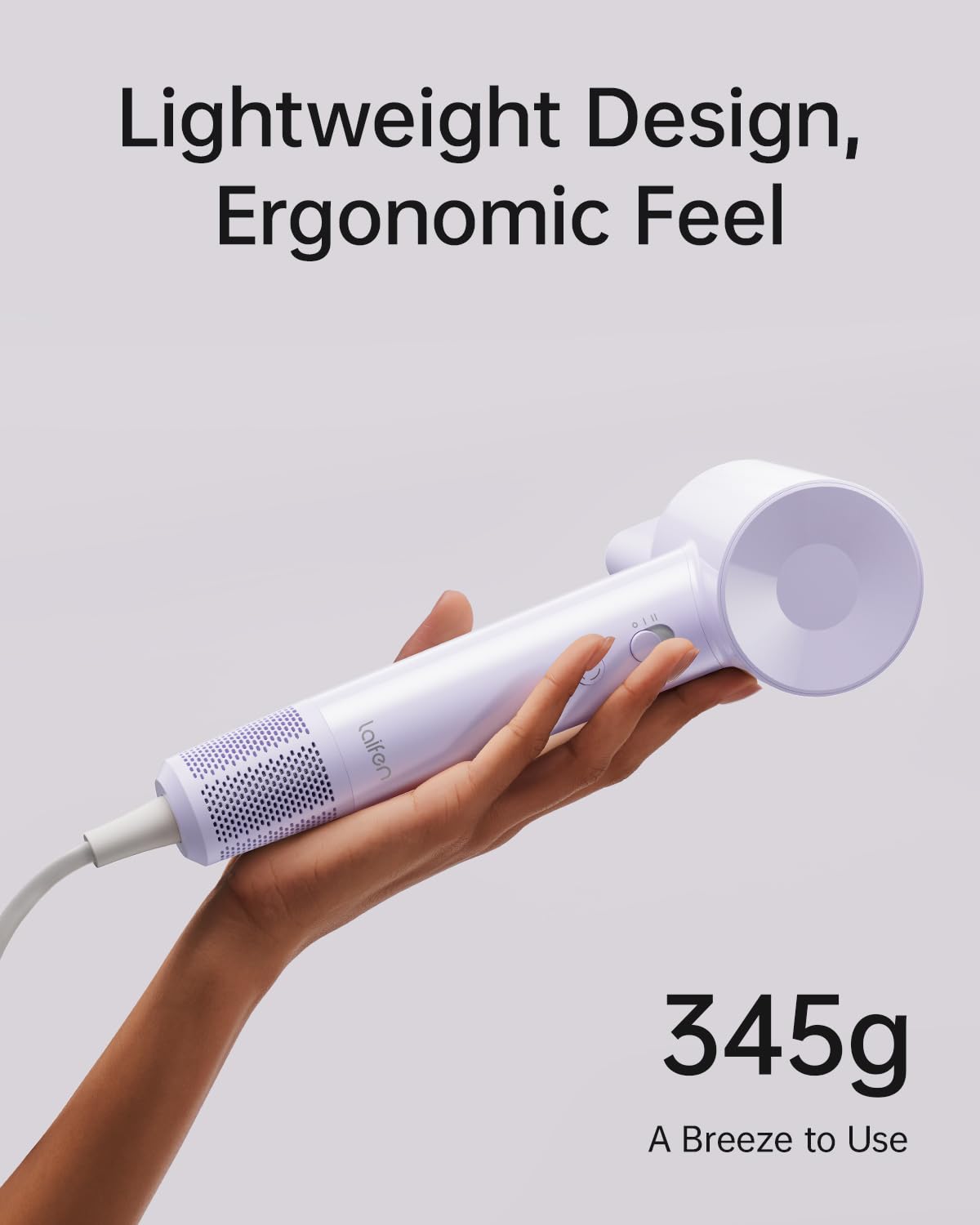 Laifen SE Lite hair dryer with fine mesh filter