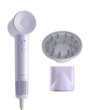 Laifen SE Lite High-Speed Ionic Hair Dryer front view in purple