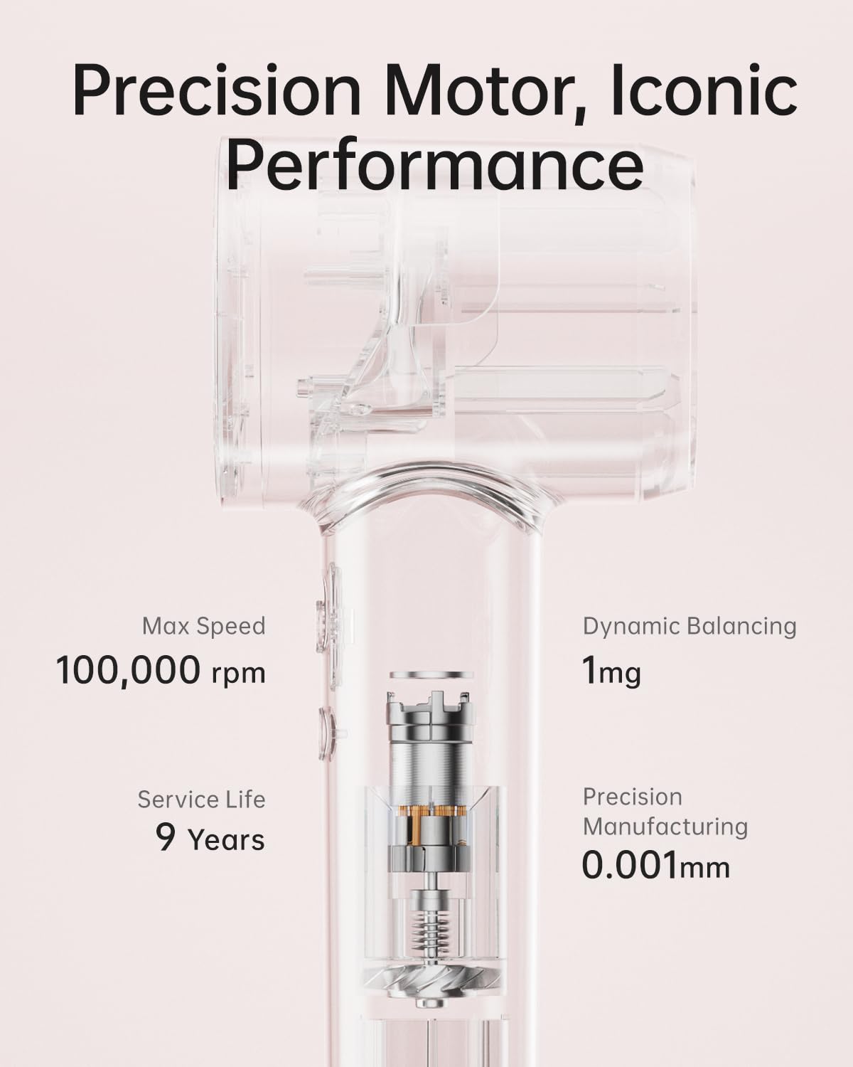 Laifen SE Lite Ionic Hair Dryer with diffuser attachment