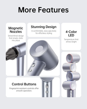 Laifen Swift Hair Dryer showing powerful airflow