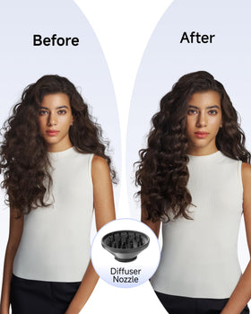 Laifen Swift Hair Dryer with magnetic styling attachments