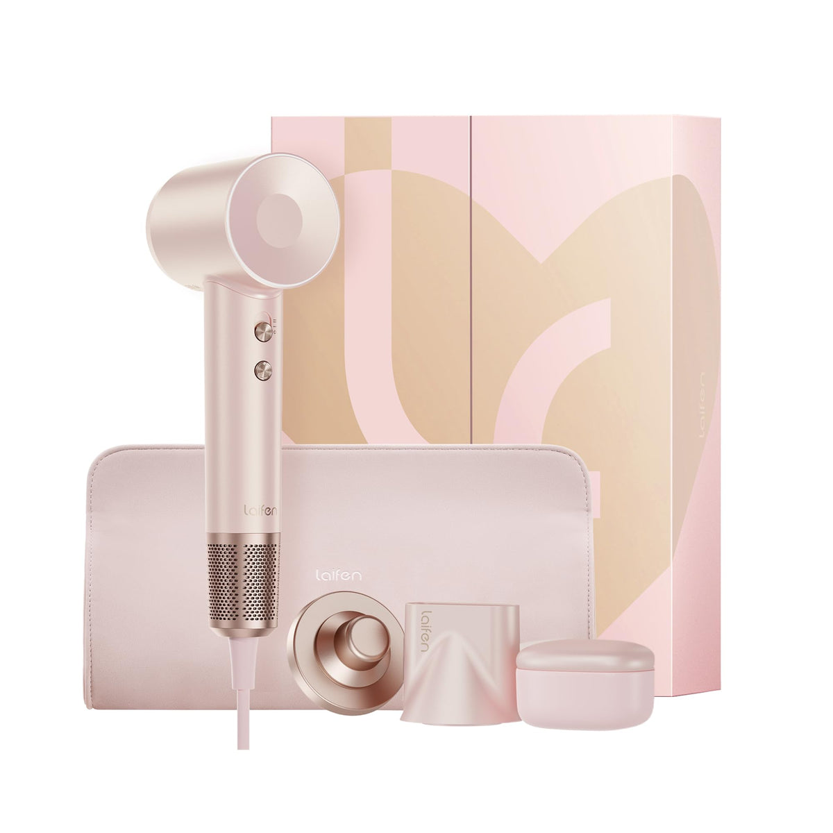 Laifen Swift Premium High-Speed Hair Dryer Golden Pink front view