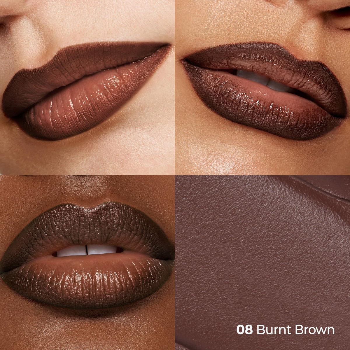 Laka Lip Liner #08 Burnt Brown close-up of tip