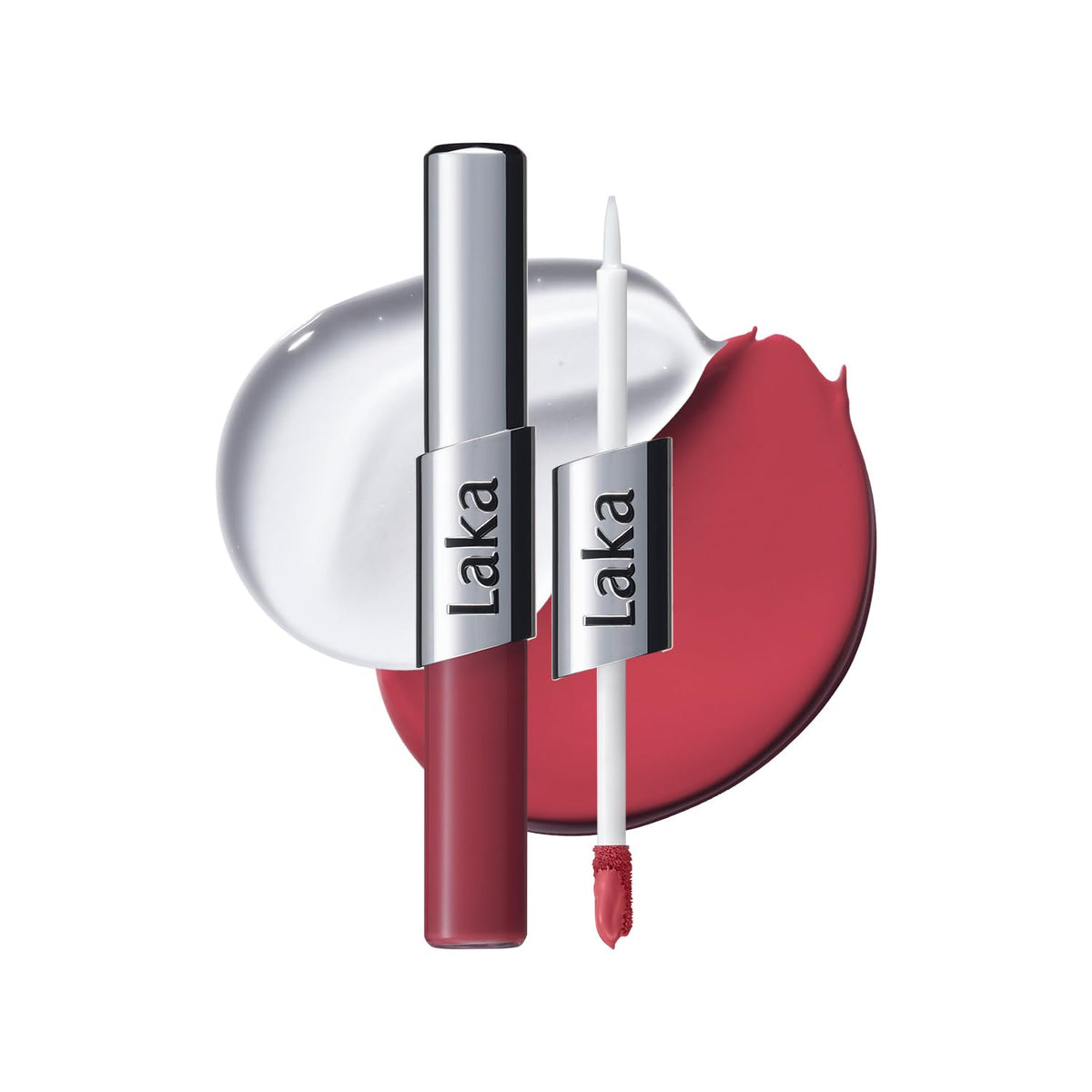 Laka Perfect Twin Lip dual-ended lipstick and gloss in #907 Gentle Rose