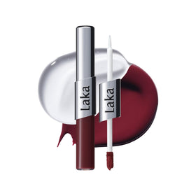 Laka Perfect Twin Lip Dual-Ended Lipstick and Gloss in Boss Cherry front view