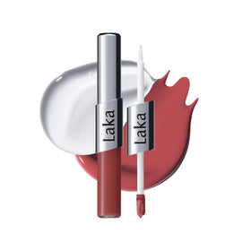 Laka Perfect Twin Lip dual-ended lipstick and gloss in packaging