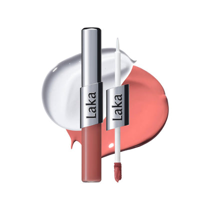 Laka Perfect Twin Lip dual-ended lipstick and gloss pen front view