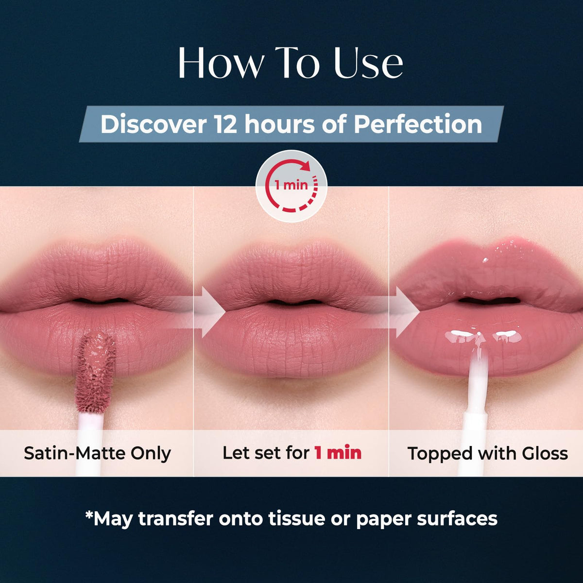 Laka Perfect Twin Lip showing clear gloss side