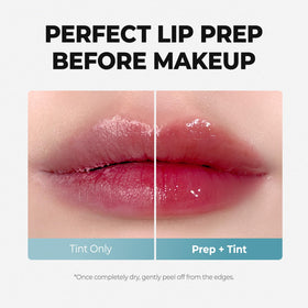 Laka Soothing Prep Lip Mask on a vanity with makeup