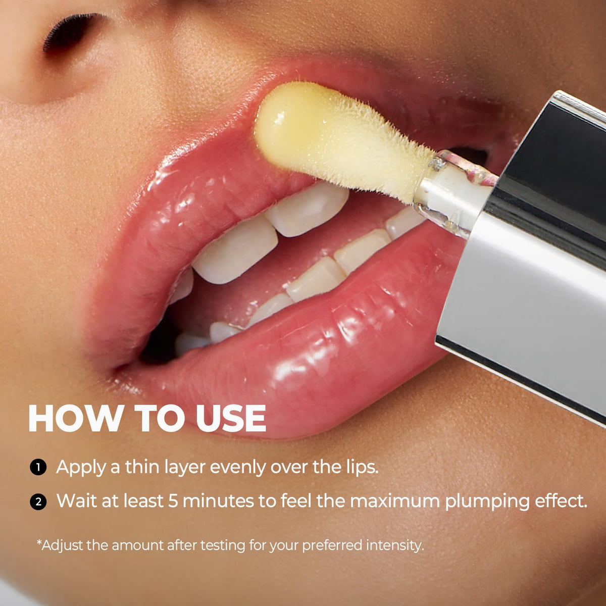 Laka Spicy Lip Plumper application process