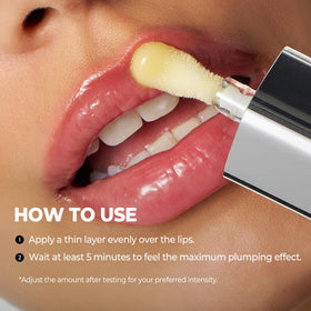 Laka Spicy Lip Plumper application process