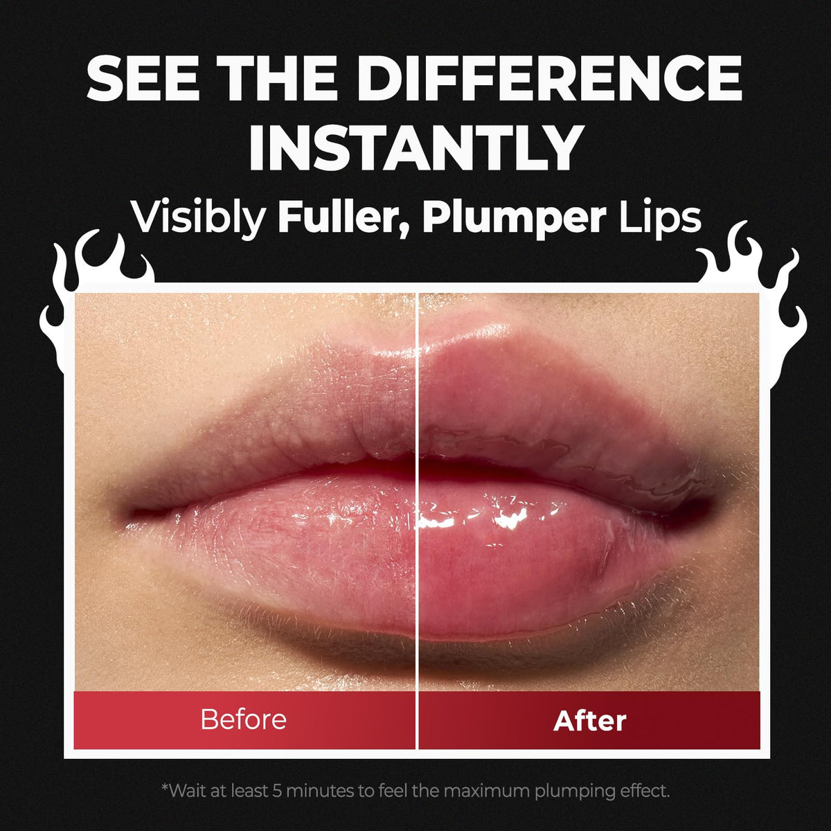 Laka Spicy Lip Plumper showing glossy finish