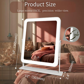 LAKFUES LED Vanity Mirror in a stylish bathroom setup