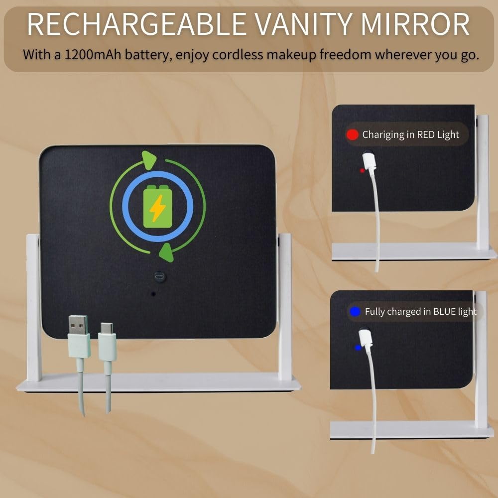 LAKFUES LED Vanity Mirror in stylish modern design