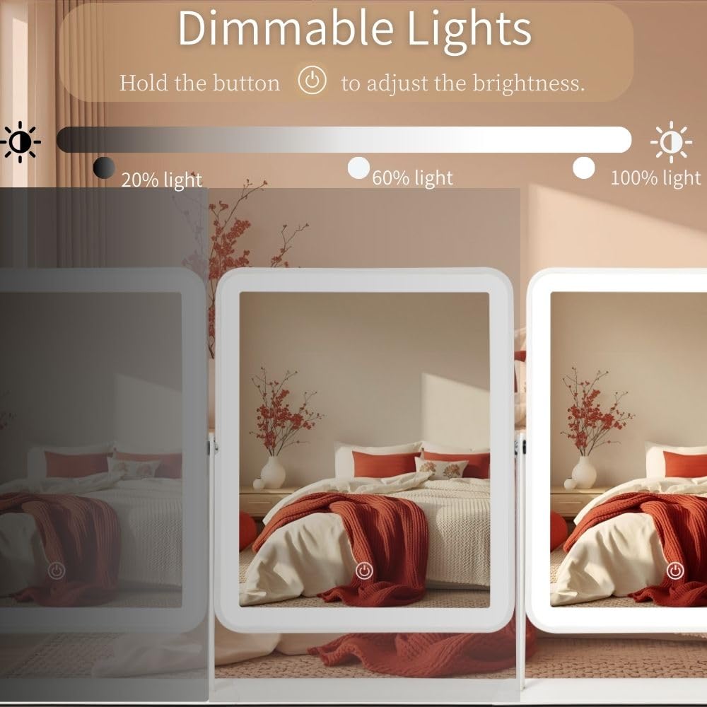 LAKFUES LED Vanity Mirror showcasing natural light setting