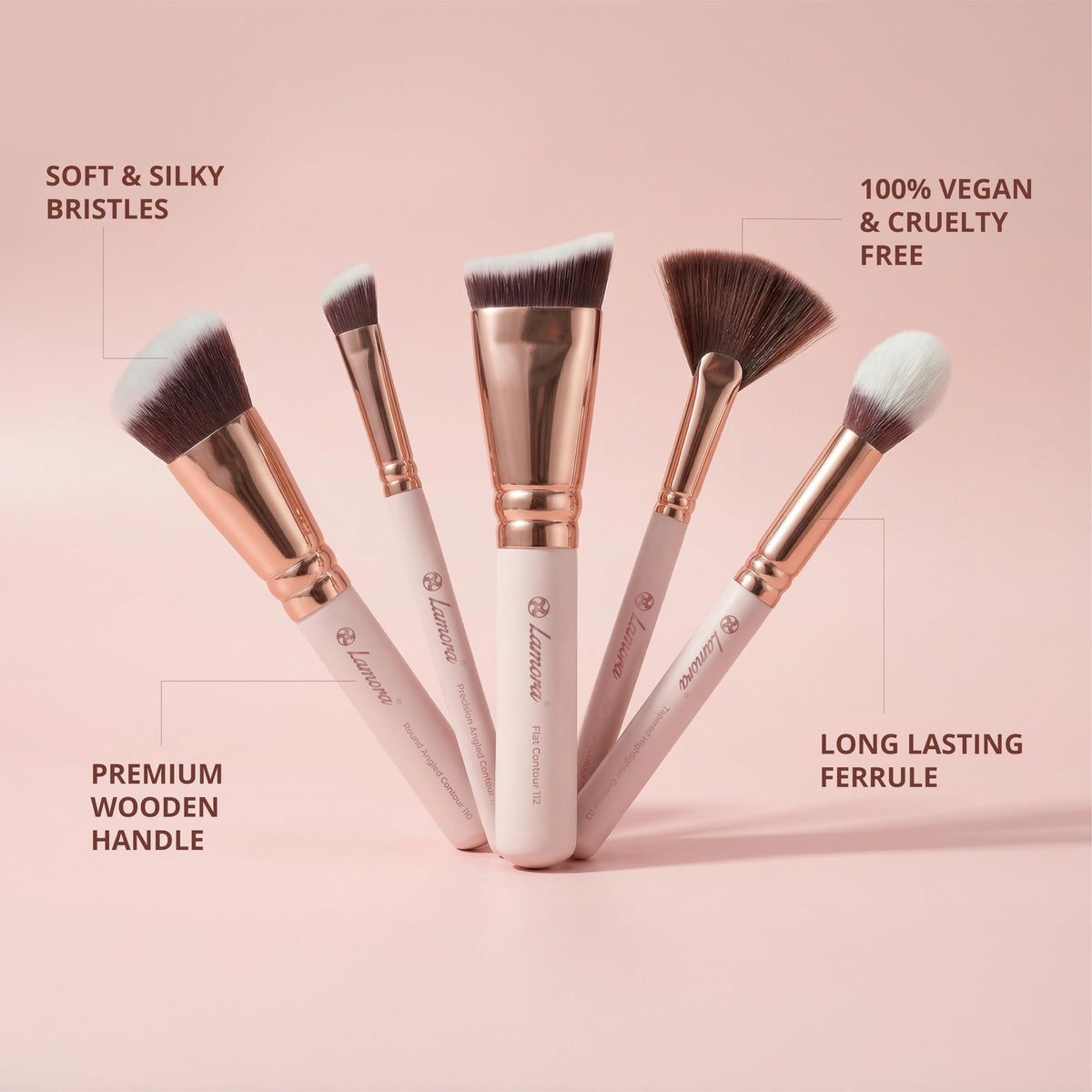 Lamora Pro Face Contour Brush Set packaging