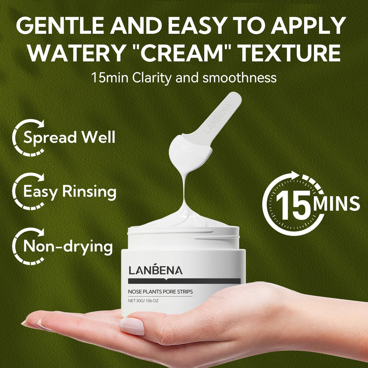 LANBENA Blackhead Remover Mask with application guide