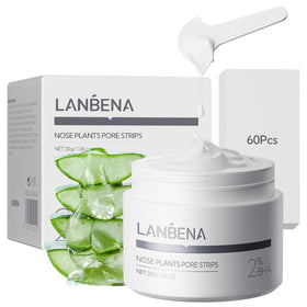LANBENA Blackhead Remover Peel Off Mask application on skin