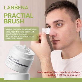LANBENA Blackhead Remover Peel Off Mask in bathroom setting