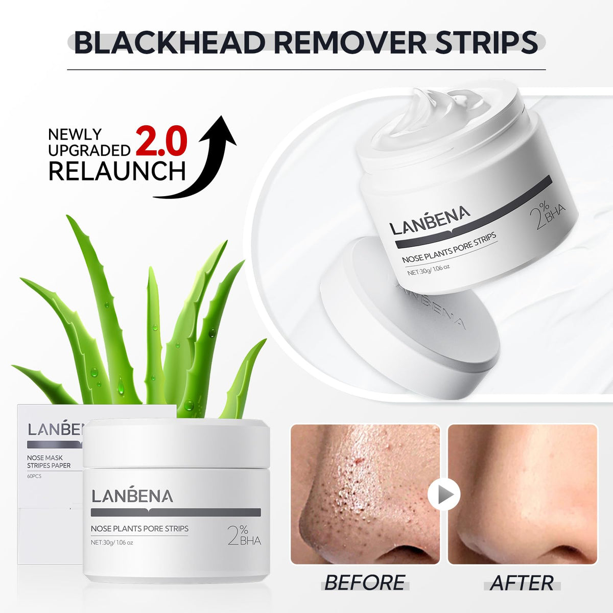 LANBENA Blackhead Remover Peel Off Mask packaging details