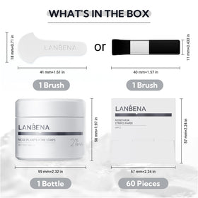 LANBENA Blackhead Remover Peel Off Mask with skincare tools