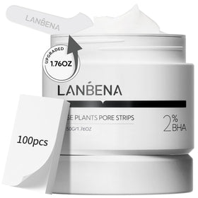 LANBENA Nose Strips packaging front view with 100 sheets