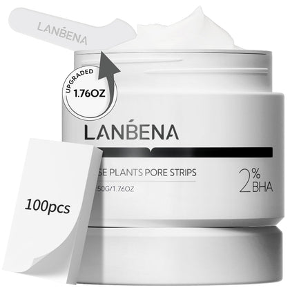 LANBENA Nose Strips packaging front view with 100 sheets