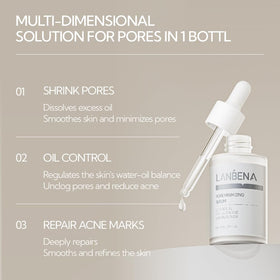 LANBENA Pore Minimizer Serum 2.0 on a skincare shelf