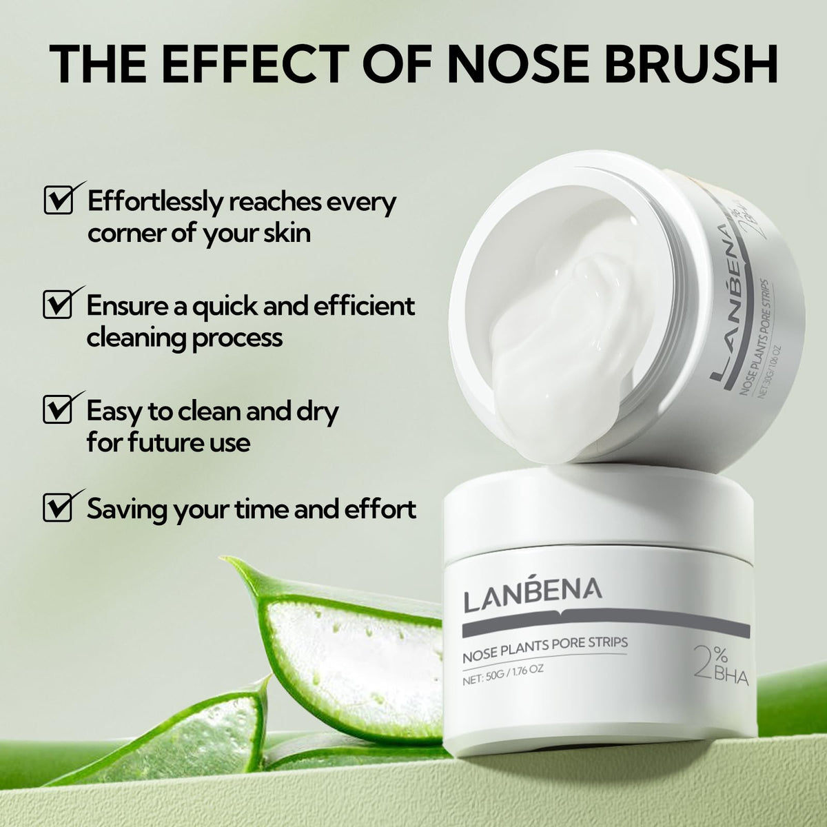 LANBENA Pore Strips application process demonstration