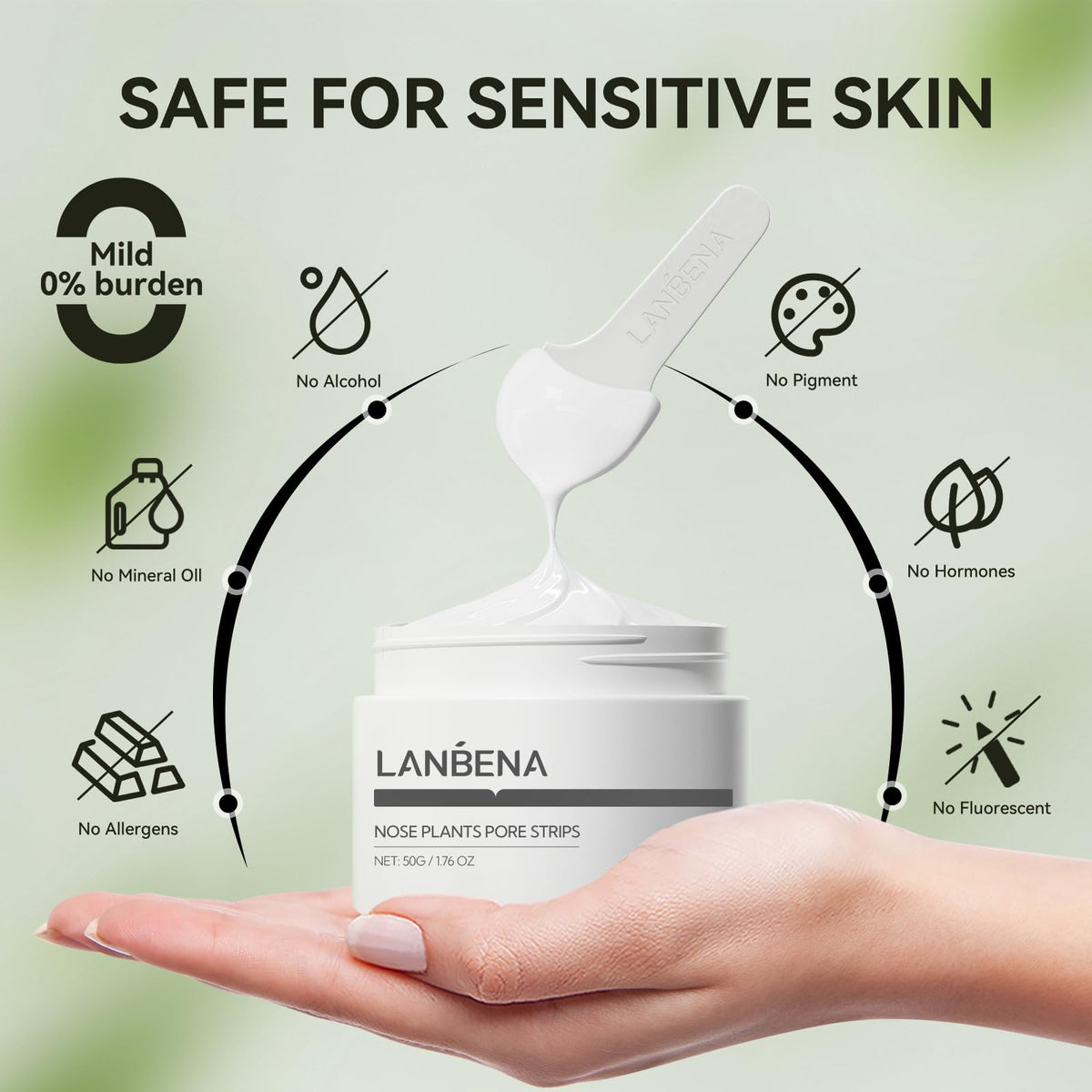 LANBENA Pore Strips packaging details and ingredients