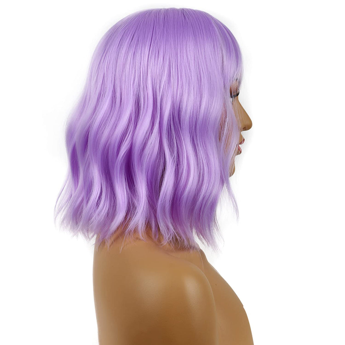 LANCAINI Short Bob Wig styled with accessories