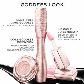 Lancôme Curl Goddess Mascara with makeup accessories