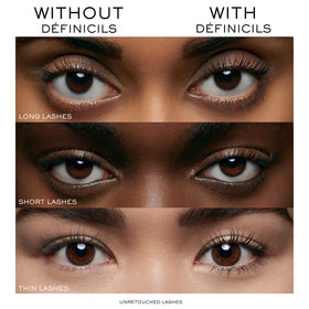 Lancôme Définicils mascara applied to lashes for a natural look