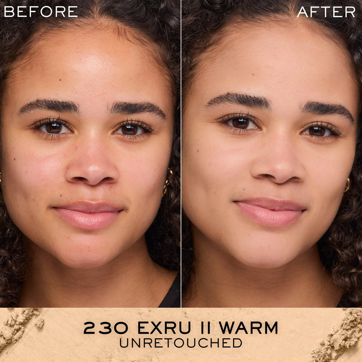 Lancôme Dual Finish Powder Foundation 230 Ecru II Warm application with brush