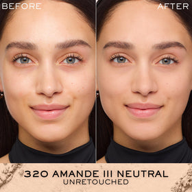 Lancôme Dual Finish Powder Foundation 320 Amande open with powder visible