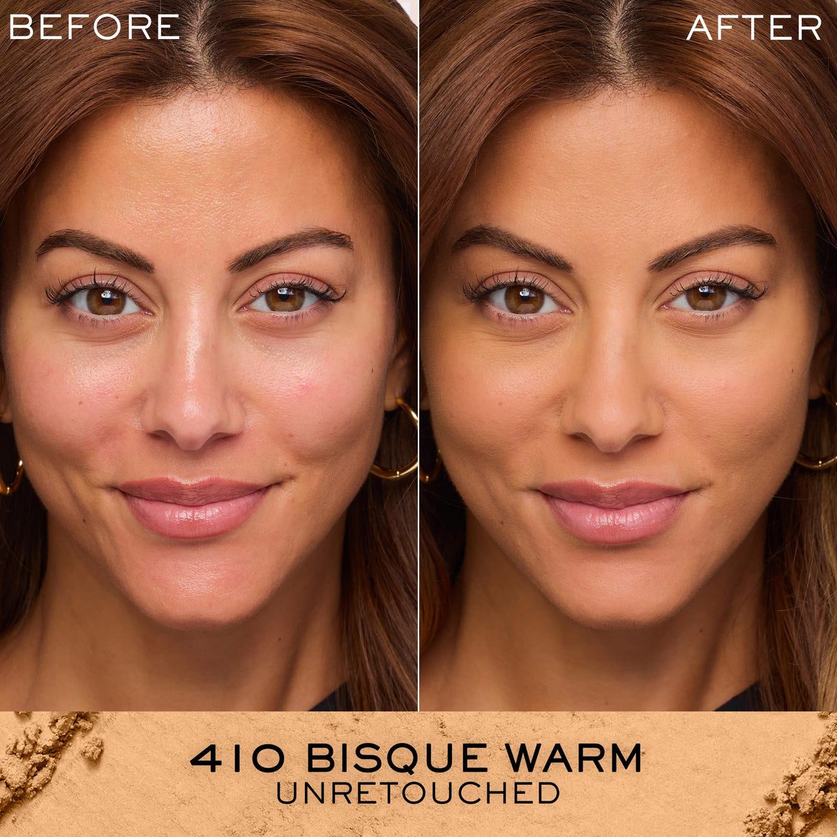 Lancôme Dual Finish Powder Foundation 410 Bisque Warm side view