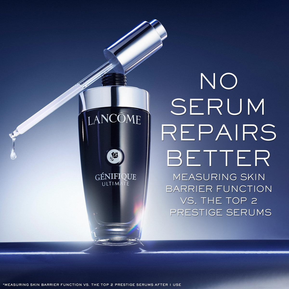 Lancôme Génifique Ultimate Recovery Serum back view showing packaging