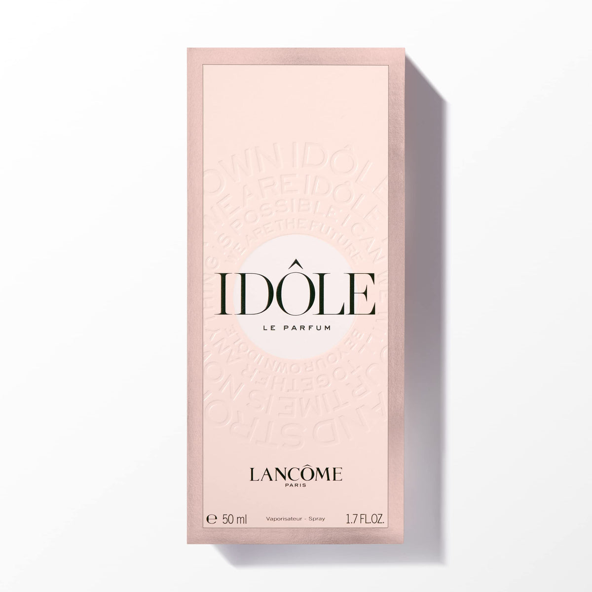 Lancôme Idôle Eau de Parfum bottle in lifestyle setting