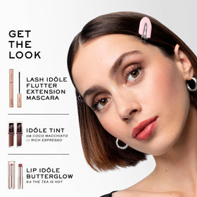 Lancôme Idôle Tint Liquid Eyeshadow Cocoa Macchiato on eyelids