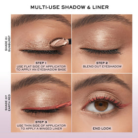 Lancôme Idôle Tint Liquid Eyeshadow & Eyeliner in use as liquid highlighter
