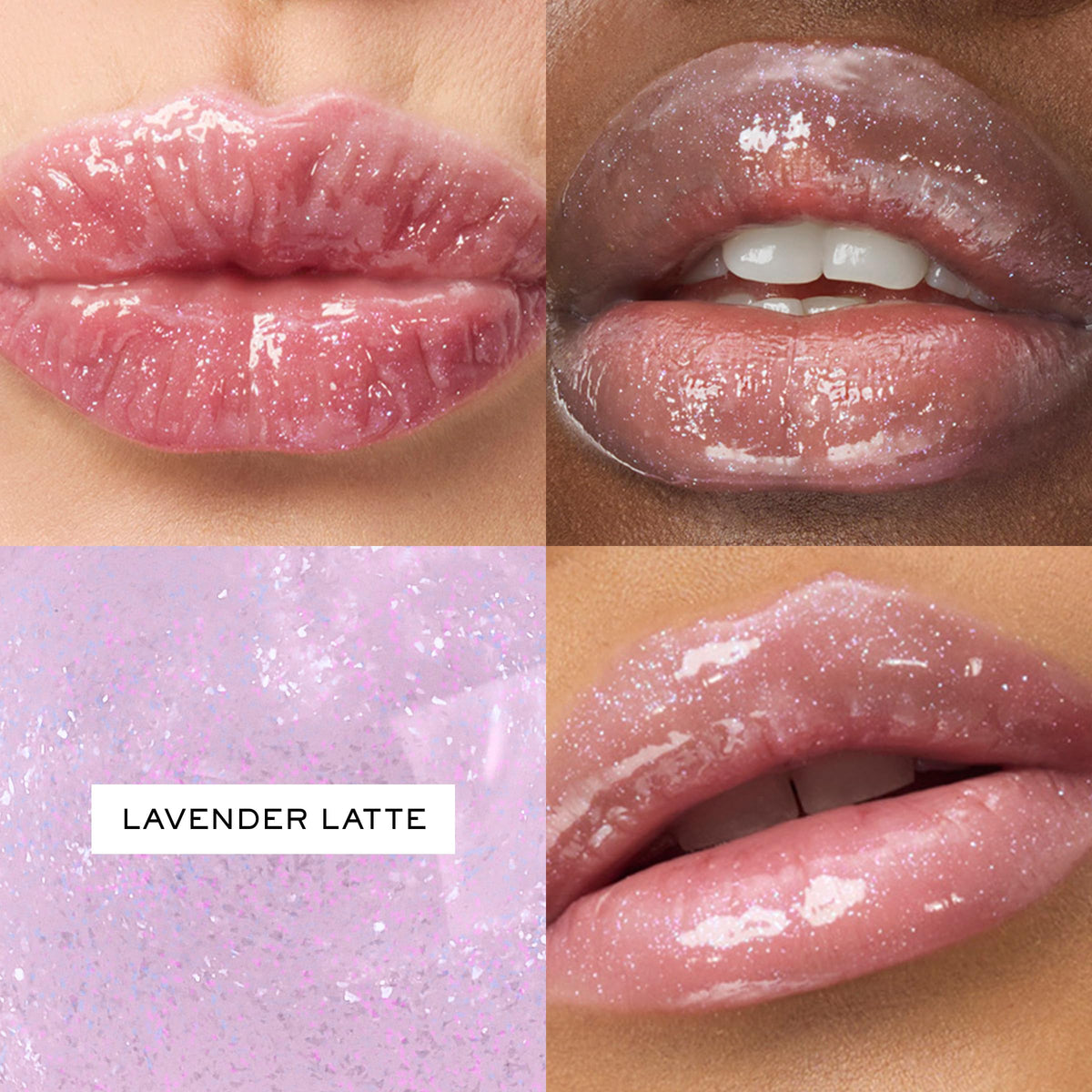 Lancôme Juicy Tubes Hydrating Lip Gloss 20 Lavender Latte swatch on skin